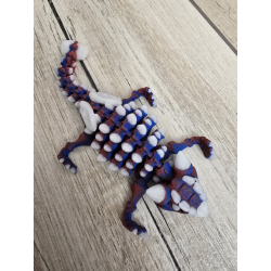 Ankylozaur 13cm Świecący w Nocy na Niebiesko Druk3d mixGadzet