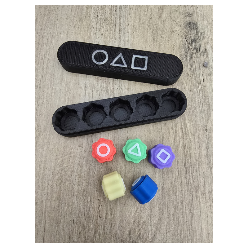 Kości Koreanskiej Gry GONGGI GONGI SQUID GAME + Etui - Druk3d Case