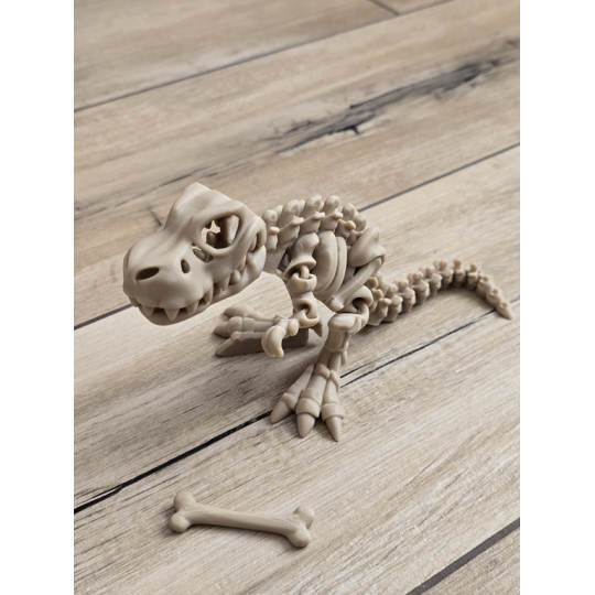 Fantastyczny Szkielet T-Rexa 25cm - 3D Kolekcjonerski Model