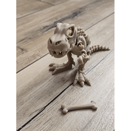 Fantastyczny Szkielet T-Rexa 25cm - 3D Kolekcjonerski Model