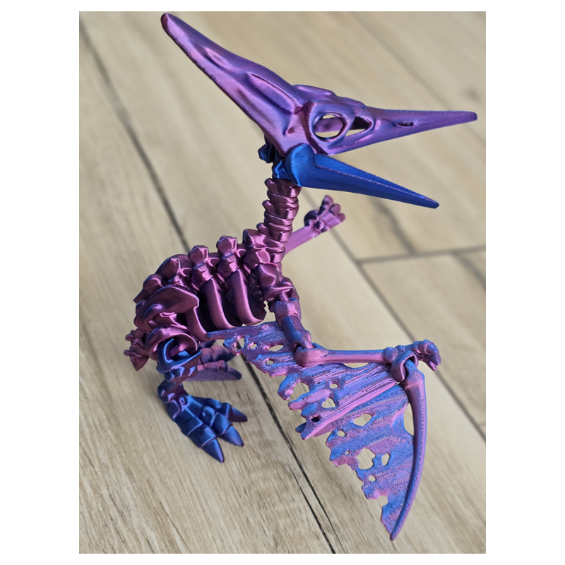 Imponujący Szkielet Pteranodona - Kolekcjonerski Model - Dwukolorowy Druk3D