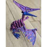 Imponujący Szkielet Pteranodona - Kolekcjonerski Model - Dwukolorowy Druk3D