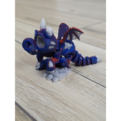 Figurka Smoka 3D Świecąca w Ciemności na Niebiesko - Druk 3D mixGadzet