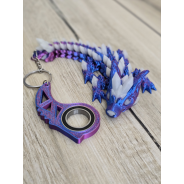 Keyspinner + Świecący Wolf DragonCrystal 16cm 2w1- 3D KeyRambit KeyFlipper