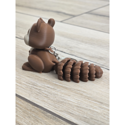 Sympatyczna Wiewiórka - brelok, który Cię rozczuli - Druk3d fidget Keychain