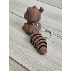 Sympatyczna Wiewiórka - brelok, który Cię rozczuli - Druk3d fidget Keychain
