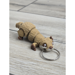 Wesoła Wydra - Brelok do Kluczy 3D - Brelok Druk3d fidget Keychain