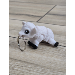 Biała Owieczka - Brelok do Kluczy 3D - Brelok Druk3d fidget Keychain