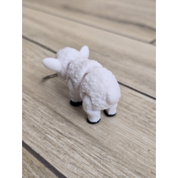 Biała Owieczka - Brelok do Kluczy 3D - Brelok Druk3d fidget Keychain