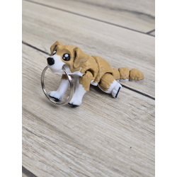 Figlarny Breloczek Pies - 3D - Brelok Druk3d fidget Keychain