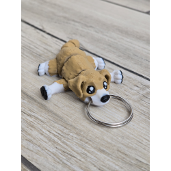 Figlarny Breloczek Pies - 3D - Brelok Druk3d fidget Keychain