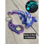Keyspinner + Świecący Wolf DragonCrystal 16cm 2w1- 3D KeyRambit KeyFlipper