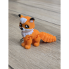 Ruchomy Lisek - Brelok 3d - Druk3d fidget Keychain mixGadzet