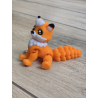 Ruchomy Lisek - Brelok 3d - Druk3d fidget Keychain mixGadzet