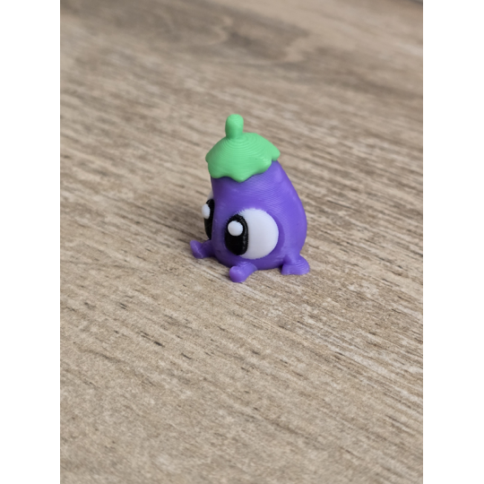 Mini figurka Bakłażan 3d - Druk3d fidget mixGadzet