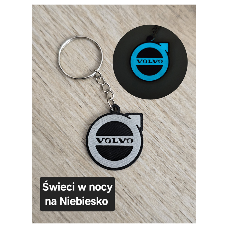 Breloczek Volvo - Świeci w Nocy! 3d - Druk3d fidget Keychain mixGadzet