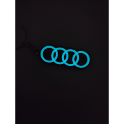 Breloczek Audi - Świeci w Nocy! 3d - Druk3d fidget Keychain mixGadzet