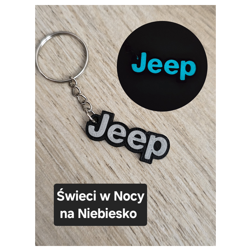 Breloczek Jeep - Świeci w Nocy! 3d - Druk3d fidget Keychain mixGadzet