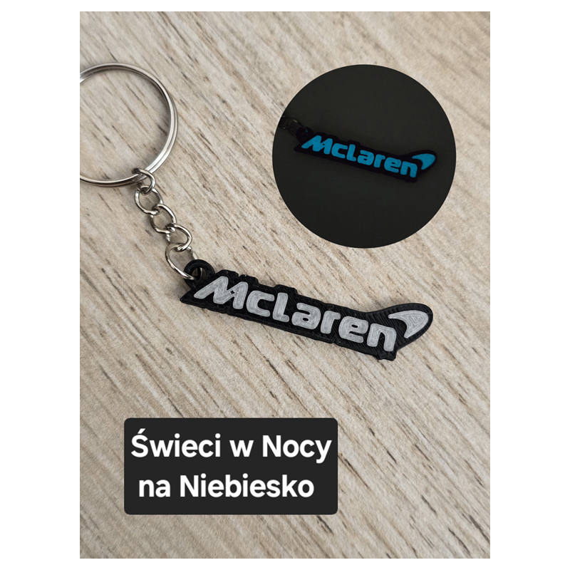 Breloczek McLaren - Świeci w Nocy! 3d - Druk3d fidget Keychain mixGadzet