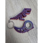 Keyspinner + Rex 2w1 TikTok 3D - KeyRambit KeyFlipper 3D Fidget Keychain