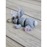 Mini Jackalope - Breloczek z Fantazją 3d - Brelok Druk3d fidget Keychain