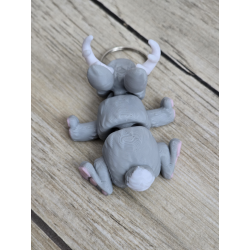 Mini Jackalope - Breloczek z Fantazją 3d - Brelok Druk3d fidget Keychain