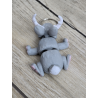 Mini Jackalope - Breloczek z Fantazją 3d - Brelok Druk3d fidget Keychain
