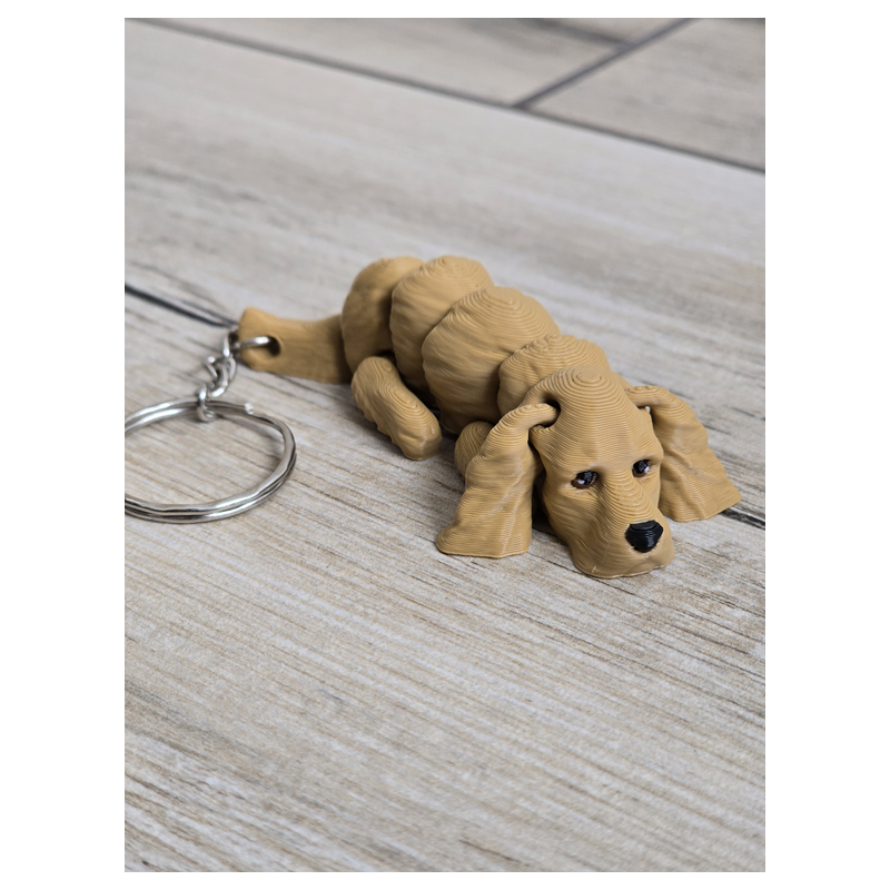 Piesek Cocker Spaniel Brelok 3d - Brelok Druk3d fidget Keychain mixGadzet