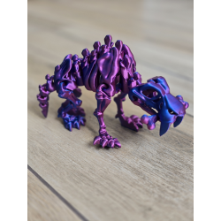 Szkielet Saber Tooth Tiger 20cm - 3D Kolekcjonerski Model - Dwukolorowy