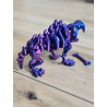 Szkielet Saber Tooth Tiger 20cm - 3D Kolekcjonerski Model - Dwukolorowy