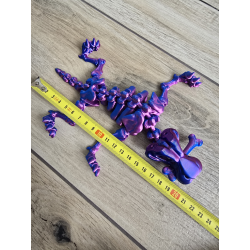Szkielet Saber Tooth Tiger 20cm - 3D Kolekcjonerski Model - Dwukolorowy