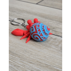 Brelok Tattooed Hermit Crab 3d - Brelok Druk3d fidget Keychain mixGadzet