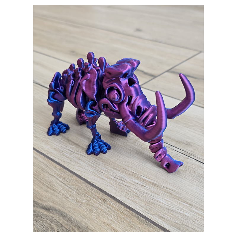 Szkielet Mamuta 22cm - 3D Kolekcjonerski Model - Dwukolorowy Druk3D