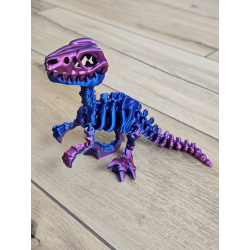Szkielet Raptora 23cm - 3D Unikatowa Dekoracja! - Dwukolorowy Druk3d