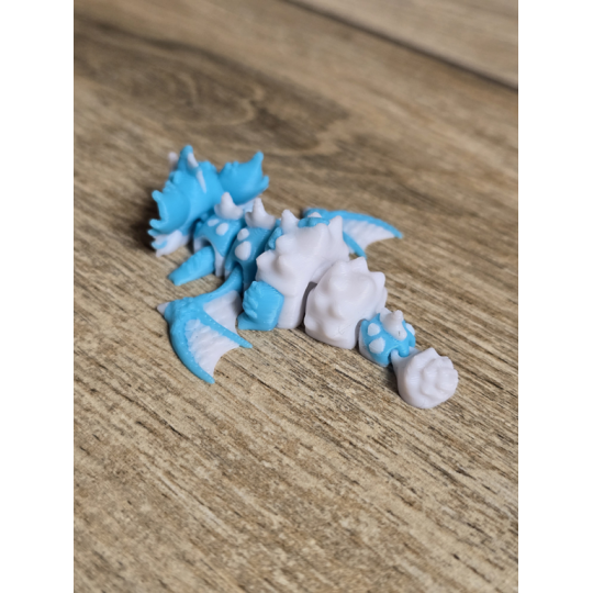 Mini Figurka SeaShell Dragon 3d - Druk3d fidget mixGadzet