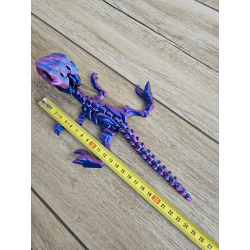 Szkielet Raptora 23cm - 3D Unikatowa Dekoracja! - Dwukolorowy Druk3d