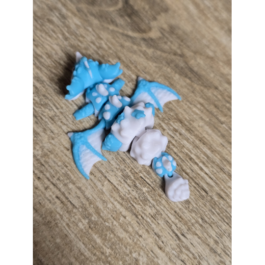 Mini Figurka SeaShell Dragon 3d - Druk3d fidget mixGadzet
