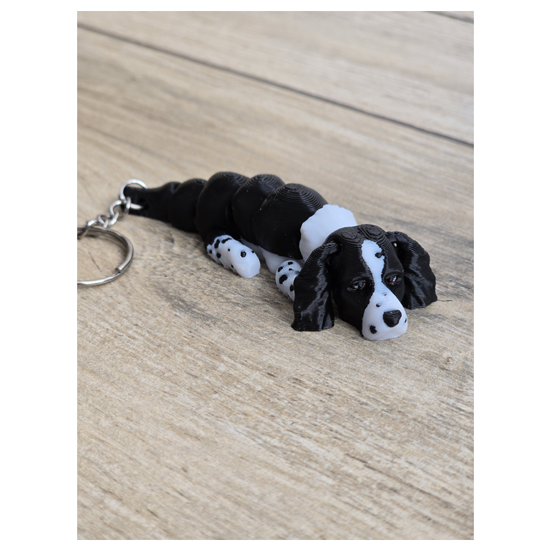 Breloczek Springer Spaniel 3d -Seria Psiaków Brelok Druk3d fidget Keychain