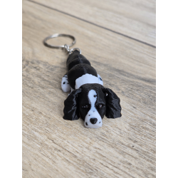 Breloczek Springer Spaniel 3d -Seria Psiaków Brelok Druk3d fidget Keychain