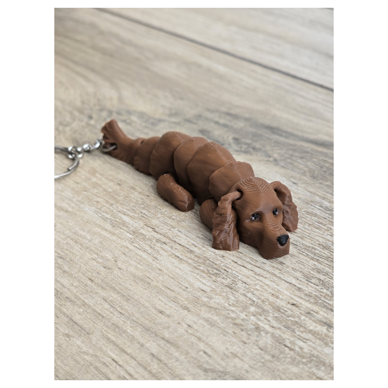 Breloczek Irish Setter 3d - Seria Psów Brelok Druk3d fidget Keychain