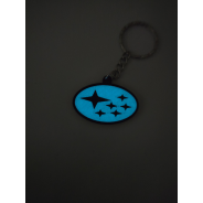 Breloczek Subaru - Świeci w Nocy! 3d - Druk3d fidget Keychain mixGadzet