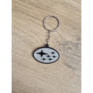 Breloczek Subaru - Świeci w Nocy! 3d - Druk3d fidget Keychain mixGadzet