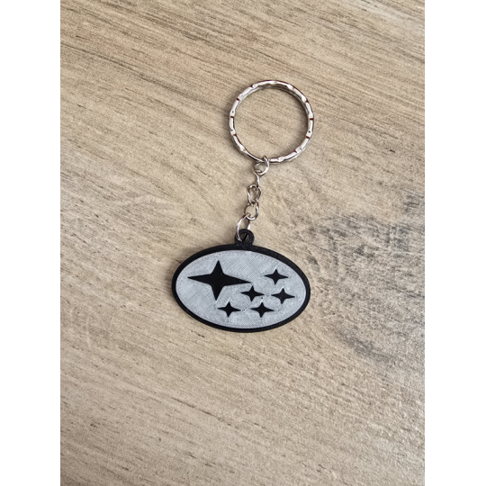Breloczek Subaru - Świeci w Nocy! 3d - Druk3d fidget Keychain mixGadzet