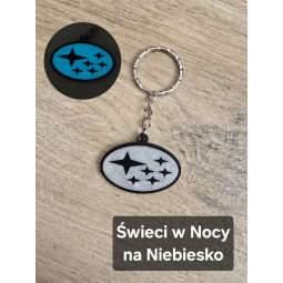 Breloczek Subaru - Świeci w Nocy! 3d - Druk3d fidget Keychain mixGadzet