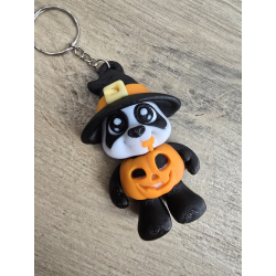 Breloczek Panda Dyniowy Czarodziej 3d - Brelok Druk3d fidget Keychain  Obserwuj