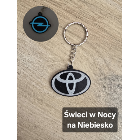 Breloczek Toyota - Świeci w Nocy! 3d - Druk3d fidget Keychain mixGadzet