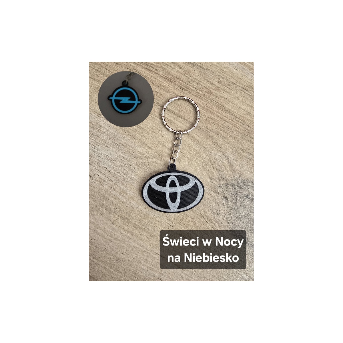 Breloczek Toyota - Świeci w Nocy! 3d - Druk3d fidget Keychain mixGadzet