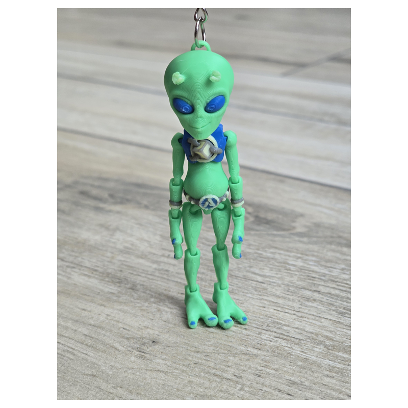 Breloczek UFO Alien 3d - Brelok Druk3d fidget Keychain mixGadzet