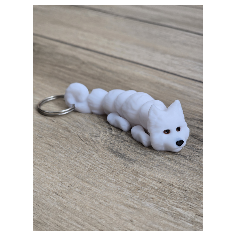 Breloczek Samoyed 3d - Seria Psów Brelok Druk3d fidget Keychain mixGadzet