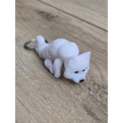 Breloczek Samoyed 3d - Seria Psów Brelok Druk3d fidget Keychain mixGadzet